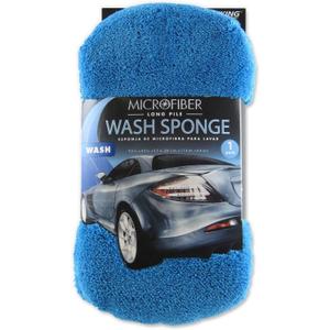 Viking Car Care 844300 Long Pile Microfiber Car Wash Sponge - 9.5 Inch x 4.5 Inch, Colors May Vary (Assorted)