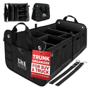 TRUNKCRATEPRO XL Premium SUV, Truck, Car Trunk Organizer With Expandable Compartments - Lightweight Foldable Cargo Organizer
