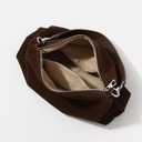 Suede Tote Bags for Women, Suede Purse Handbag Vintage Slouchy Hobo Shoulder Crossbody Bag