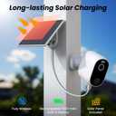 INFIYA Security Cameras Wireless Outdoor-Solar&Battery Powered 2K 2.4G Cameras for Home Security, Instant Alert, AI Human Detection, Color Night Vision, 2-Way Talk, SD Storage, Work with Alexa, Z1 4P
