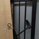 29.5-40.5" Baby Gate for Stairs, Dog Gate for Doorways, Walk Thru Auto Close Metal Baby Safety Gate for The House, Stairs and Doorways, Child Gate Pressure Mounted, Pet Gate for Dog Indoor - Black