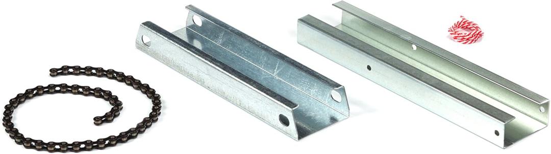 Chain Drive Enclosed C-Channel Garage Door Opener Rail Extention Kit