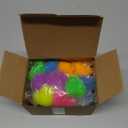 Easter Basket Stuffers 12 Pack Easter Eggs Filled with Chick Duck LED Puffer Balls,Light Up Stress Relief Fidget Toys Squeeze Sensory Ball for Toddler Kids Boys Girls Easter Egg Hunt Party Favor Gift