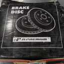 A-Premium 14.02 inch (356mm) Front Vented Disc Brake Rotors Compatible with Select BMW Models - X5 2002 2003 2004 2005 2006, 2-PC Set