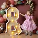 imprsv 3FT Block Marquee Letters Light Up Letters for Birthday Baby Shower Party Backdrop Decor, Large Light Up & for Wedding Decorations Engagement Party Decorations