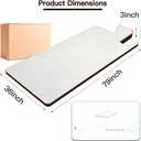 F&G Full Body Massage Heating Mat, Heating Massage Mattress with 9 Airbags, Improving Sleep, 3 Modes, 3 Heating to Relieve Discomfort in Shoulders, Waist, and Legs for Home Use,Size(38"x80")