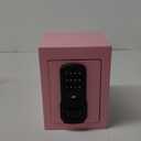 Small Fireproof Safe Box for Home Use, 0.3 Cu ft Mini Pink Safe and Fireproof Lock Box with Electronic Keypad, Fire Safe for Money, Jewelry, ID Documents