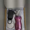 Electric Women Facial Hair Remover, EC VISION Ladies Beauty Epilator Trimmer Facial Cotton Threading Hair Shaver (Pink)