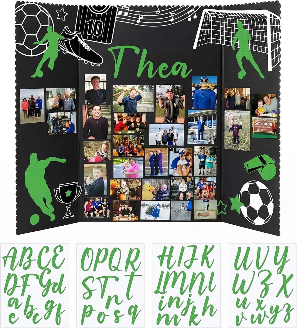 Mooliwe Soccer Senior Night 2027 48''x36" Large Trifold Poster Board