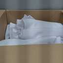 Craft And Party 10 Pack 90 Inch White Round Tablecloth, Polyester Fabric Washable Table Cloth for Home, Party, Wedding or Restaurant Use