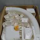 Kalkehay 3" W x 16Ft L Line Set Cover Kit for Ductless Mini Split Air Conditioners, PVC Decorative Cover for Central AC and Heat Pump Systems Tubing Cover