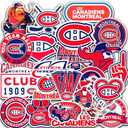 DETACLAD 23 PCS Montreal American Hockey Canadiens Stickers for Water Bottle, Laptop, Bicycle, Computer, Motorcycle, Travel Case, Car Decal Decoration Sticker