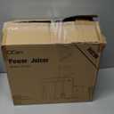 QCen Juicer Machine, 500W Centrifugal Juicer Extractor with Wide Mouth 3 Feed Chute for Fruit Vegetable, Easy to Clean, Stainless Steel, BPA-free (Rose Gold)