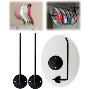 Cup Lid Organizer, 7.67in Tumbler Lid Organizer, Used for Kitchen Cabinet Organization Under Cabinet Tumbler Lid Organizer, Suitable for Cup and Lid Organizer(Round 2 Pcs)