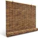 Bamboo Blinds for Interior Windows, Custom Bamboo Shades for Indoor Windows, Light Filtering, Easy to Install, Bambo Roll Up Blinds for Outdoor Patio, Decks, Porch, Backyards