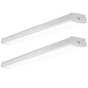 2 x 4ft LED Wraparound Light 60W: Selectable 60W/50W/40W 5000K 6600LM
Linkable Wraparound Light 110LM/W, Hardwired LED Shop Light Fixture, High Efficacy, ETL Linear Lights for office