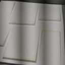 Art3d 19.7" x 19.7" (Pack of 12) Wall Panel Rectangle, White