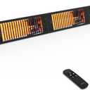ThermoMate Infrared Outdoor Patio Heater, 4500W Carbon Fiber Heating for Porch, Deck, Garage with Remote 24 Hours Timer, Hard Wired 240V