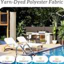 Patio Umbrella Cover Waterproof UV Resistant Outdoor Cantilever Umbrella Covers with Zipper and Rod, Beige