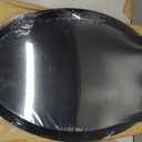 Black Toilet Seat Elongated, 18.5 x 14.2 Inch, Slow Close, Bottom-Mount Design, Fits 2-Piece Toilets, Durable & Easy to Install, PP Material Safe and Durable