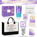 Suhctuptx Purple Gifts for Women, Birthday Gifts w/Canvas Tote Bag