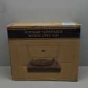 Vinyl Record Player 3-Speed Belt-Drive Turntable with Stereo Speakers and USB Play&Recording (Light Wood)