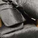 ENITYA Lash Bed Topper, Ergonomic Curvy Massage Table Foam Topper, Non-Slip Esthetician Bed Cushion with Removable Cover for Beauty Salon, Wax/Eyelash/Spa/Tattoo/Facial, 71"27.5"(Black)