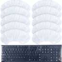 Weewooday 30 Pcs Universal Disposable Keyboard Protector Cover 0.025mm Wipeable Fully Covered Waterproof Anti-Dust Keyboard Protector for Computer Desktop Schools Office Supplies