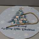 CGBHW Winter Christmas Cardinal Birds Wooden Sign, Winter Branches Berry Snowflake Snow Decoration Hanging Sign Wall Decor, Rustic Farmhouse Christmas Holiday Seasonal Wooden Sign for Home Door Decor 12 x 12 Inch (Brid)