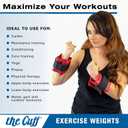 The Cuff Original Adjustable Ankle and Wrist Weight for Yoga, Dance, Running, Cardio, Aerobics, Toning, and Physical Therapy. 2.5lb
