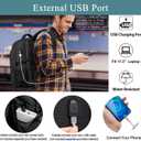 Extra Large Backpack for Men 50L,Water Resistant 17.3 inch Travel Laptop Backpack with USB Charging Port,TSA Friendly Big Business Anti Theft Computer Bag Work College School Bookbags Gifts,Black