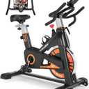 Exercise Bike, WENOKER Stationary Bike for Home, Indoor Bike with Silent Belt Drive, Heavy Flywheel, Multi-grips Handlebar and Upgraded Digital Display