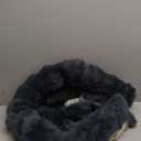 Calming Dog Bed for Couch, 29.5 x 29.5 inch Removable Couch Cover for Dogs Washable, Non-Slip Fluffy Plush Dog Sofa Mat for Furniture Protector (Grey)