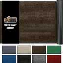 GORILLA GRIP Traffic Guard Door Mat, Heavy Duty Welcome Mats, Commercial Office Space Doormat, Waterproof, Fade Resistant, Strong Rubber Backing, Low Profile, Shoe and Boot Scraper, 35x23, Brown