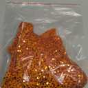 DUOBAO Orange Sequin Tree Skirt Xmas 24inch Christmas Skirts for Halloween Xmas Holiday Party Decorations