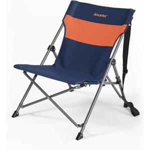Alvantor® Camping Chair, High Back Folding Beach Chair Breathable for Outdoor, Ergonomic Backrest, Easy Use Portable Lawn Chair Seat for Travel, Fishing, Pinic, Sports Events, 20"x28"x28"