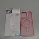 ESR for iPhone 15 Pro Max Case, Compatible with MagSafe, Military-Grade Protection, Yellowing Resistant, Scratch-Resistant Back, Magnetic Phone Case for iPhone 15 Pro Max, Classic Series, Frosted Pink