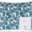 ZIMASILK 100% Pure Mulberry Silk Pillowcase for Hair and Skin Health,Both Sides 19 Momme Silk Floral Print,1pc (Standard 20''x26'',Blue Leaves)