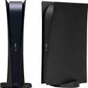 Digital Edition Face Plates Cover Skins Shell Panels for PS5 Console, Accessories for PlayStation 5 Protective Shell Replacement Faceplate (Black)