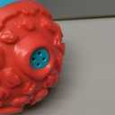 Dog Ball for Aggressive Chewers - Interactive Dog Toy Giggle Balls Fun Squeaky Sound to Keep Them Busy, Durable for Small Medium Large Breeds, Rubber Chew Toys, As Seen on TV, Blue & Red