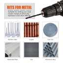 13 PCS 1/16"-1/4" Cobalt Drill Bit Set, M35 HSS Twist Drill Bits, for Hardened Metal, Stainless Steel, Cast Iron, Plastic and Wood(1/16''-1/4'')