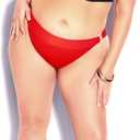 City Chic CCX Women's Plus Size Pant- Vibeka Bikini (Red)