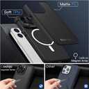 COOLQO Magnetic for iPhone 13 Pro Case, Dual Layer Matte Scratch-Resistant, Black
