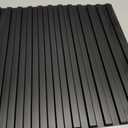 STICKGOO Slat Wall Panel, 3D Wall Panels for Interior Wall Decor PVC Fluted Textured Panel 12-Tile 19.7 x 19.7in - Black