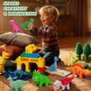 Dinosaur Toys for Toddlers 1-3: 9pcs Soft Rubber Dinosaur Toys for Kids 2-4 with Carrying Backpack - Educational Colorful Dinosaurs for Kids' Imaginative Play
