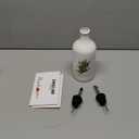 Sweejar Ceramic Olive Oil Dispenser Bottle, Opaque Oil Cruet Protects to Reduce Oxidation, Suitable for Storage Vinegar, Coffee Syrups & Other Liquids, Pack of 1, 15.5 Fl Oz(Olive Leaf White)