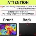 Tri-Fold Case Compatible with Samsung Galaxy Tab S 10.5 inch Tablet - SM T800&T801&T805&T807 (2014 Released), Includes a Screen Protector - Premium PU Leather Tri-Fold Cover with Auto Sleep/Wake