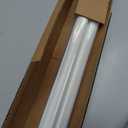 Ivilon Decorative Window Curtain Rod - Carved Square Finials, 1 1/8 in Rod, 72 to 144 in. White/Ivory