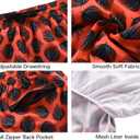 Nonwe Women's Swim Trunks Quick Dry Solid Summer Beach Shorts Mesh Lining (Red-26156)