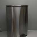 PayLessHere 13 Gallon (50L) in Home Recycling Bin Kitchen Stainless Steel Recycling Bin with Lid Removable Inner Bucket Foot Pedal Soft Close for Office Home Kitchen Garbage Can Trash Bin